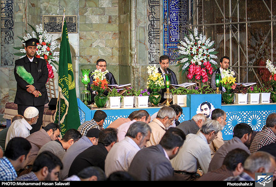 گزارش تصویری | جزء خوانی قرآن کریم در مسجد گوهرشاد حرم رضوی | عکس : محمد حسن صلواتی /شهرآرا