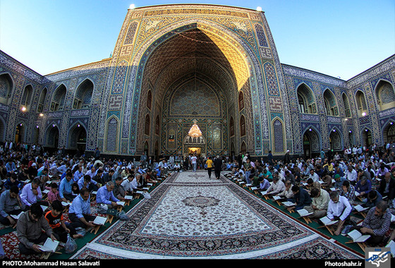 گزارش تصویری | جزء خوانی قرآن کریم در مسجد گوهرشاد حرم رضوی | عکس : محمد حسن صلواتی /شهرآرا