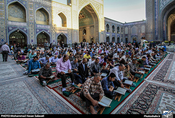 گزارش تصویری | جزء خوانی قرآن کریم در مسجد گوهرشاد حرم رضوی | عکس : محمد حسن صلواتی /شهرآرا