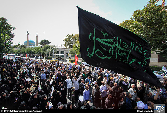 گزارش تصویری | راهپیمایی نمازگزاران مشهدی درمحکومیت جنایات آل‌سعود | عکاس : محمد حسن صلواتی /شهرآرا