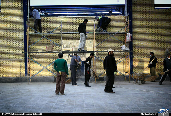 آماده سازی موکب امام رضا (ع) در شهر نجف