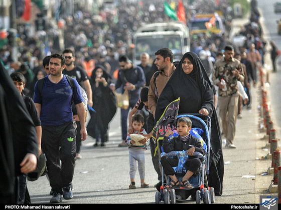 گزارش تصویری راهپیمایی اربعین حسینی از نجف به کربلا عکس محمد حسن صلواتی شهرآرا