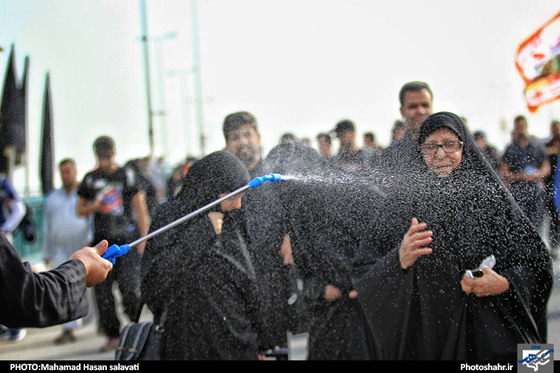 گزارش تصویری راهپیمایی اربعین حسینی از نجف به کربلا عکس محمد حسن صلواتی شهرآرا