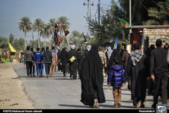 گزارش تصویری راهپیمایی اربعین حسینی از نجف به کربلا عکس محمد حسن صلواتی شهرآرا