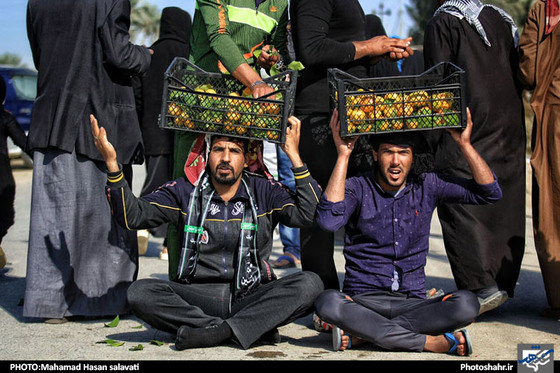 گزارش تصویری راهپیمایی اربعین حسینی از نجف به کربلا عکس محمد حسن صلواتی شهرآرا