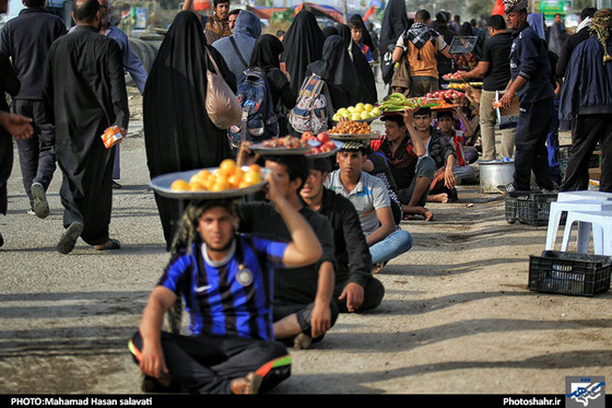 راهپیمایی اربعین حسینی از نجف به کربلا عکس محمد حسن صلواتی شهرآرا
