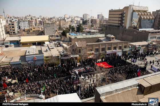 گزارش تصویری اجتماع عظیم عزاداران فاطمی در مشهد عکاس داود بهگام شهرآرا