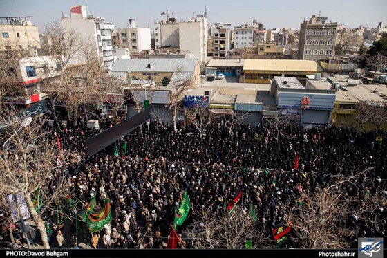 گزارش تصویری اجتماع عظیم عزاداران فاطمی در مشهد عکاس داود بهگام شهرآرا