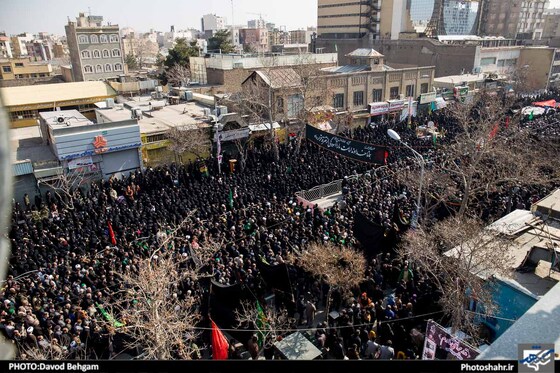 گزارش تصویری اجتماع عظیم عزاداران فاطمی در مشهد عکاس داود بهگام شهرآرا
