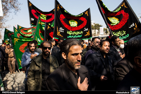 گزارش تصویری اجتماع عظیم عزاداران فاطمی در مشهد عکاس داود بهگام شهرآرا