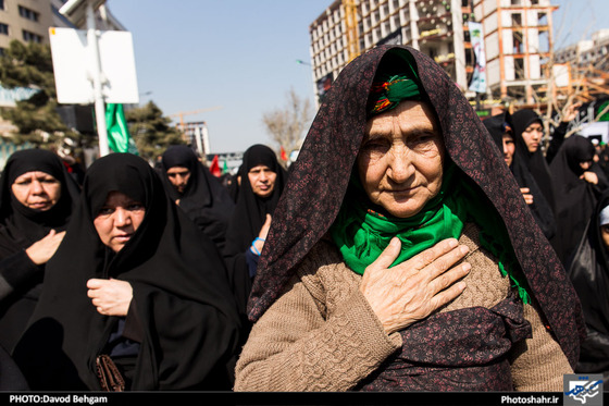 گزارش تصویری اجتماع عظیم عزاداران فاطمی در مشهد عکاس داود بهگام شهرآرا