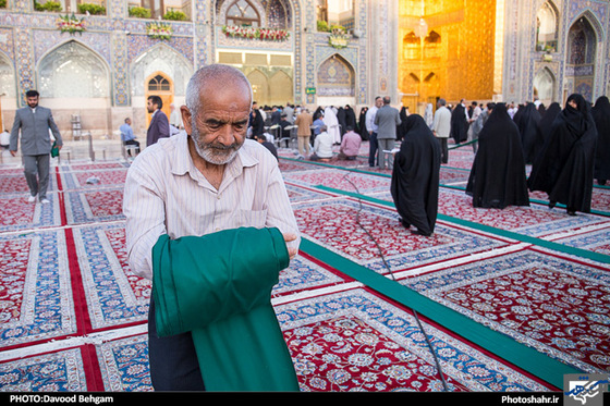 گزارش تصویری | ترتیل خوانی سحرگاهی قرآن کریم در حرم مطهر رضوی | عکاس: داوود بهگام /شهرآرا