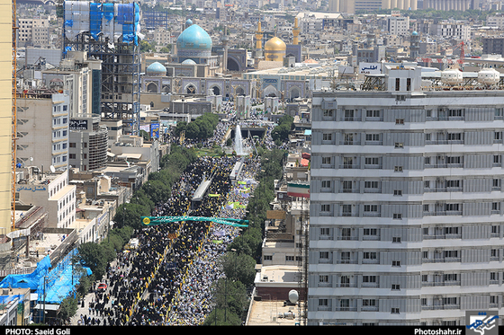 گزارش تصویری | راهپیمایی روز جهانی قدس در مشهد / عکاس: سعید گلی /شهرآرا