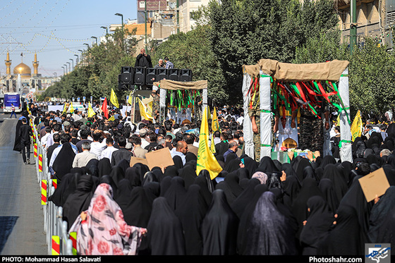 گزارش تصویری / تشییع پیکر مطهر سه شهید مدافع حرم در روز عرفه / عکس : محمد حسن صلواتی /شهرآرا