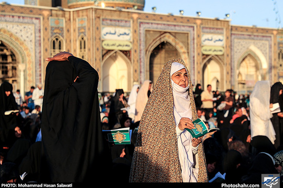 گزارش تصویری /مراسم پرفیض دعای عرفه در حرم رضوی / عکس: محمد حسن صلواتی/ شهرآرا