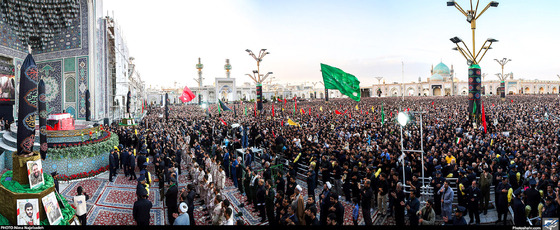 گزارش تصویری | مراسم وداع با پیکر شهید محسن حججی در حرم مطهر رضوی | عکس: نیما نجف زاده /شهرآرا