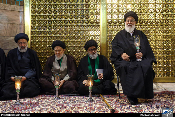گزارش تصویری /آیین خطبه خوانی شب عاشورا در حرم مطهر رضوی /عکس : حسین شریعت/ شهرآرا