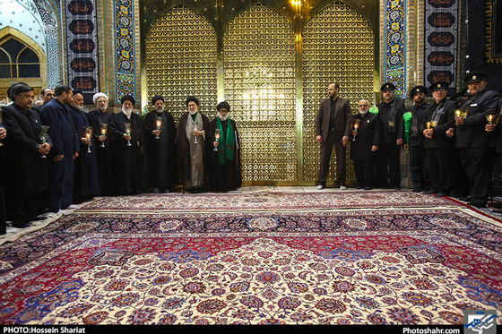 گزارش تصویری /آیین خطبه خوانی شب عاشورا در حرم مطهر رضوی /عکس : حسین شریعت/ شهرآرا