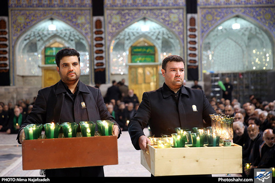 گزارش تصویری /آیین خطبه خوانی شب عاشورا در حرم مطهر رضوی /عکس : نیما نجف زاده/ شهرآرا