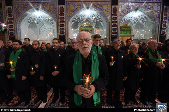 گزارش تصویری /آیین خطبه خوانی شب عاشورا در حرم مطهر رضوی /عکس : نیما نجف زاده/ شهرآرا