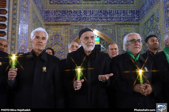 گزارش تصویری /آیین خطبه خوانی شب عاشورا در حرم مطهر رضوی /عکس : نیما نجف زاده/ شهرآرا