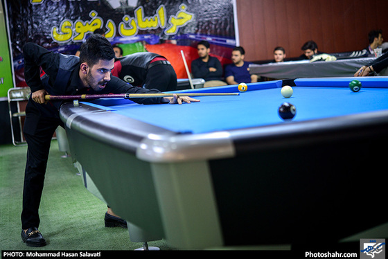 گزارش تصویری / نخستین دوره مسابقات ناین‌بال بیلیارد در مشهد / عکس : محمد حسن صلواتی /شهرآرا