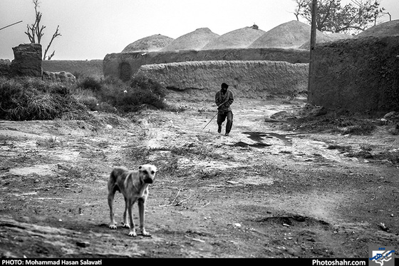  نمایی از روستای نیم متروک «ابراهیم بای» که روزگاری 40 خانوار داشته و حالا فقط 8 خانوار در آن زندگی می کنند
