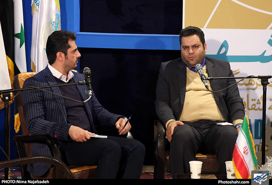 سخنرانی مدیرعامل موسسه شهرآرا در نوزدهمین نمایشگاه کتاب مشهد / عکس: نیما نجف زاده / شهرآرا