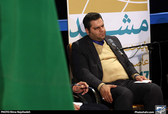 سخنرانی مدیرعامل موسسه شهرآرا در نوزدهمین نمایشگاه کتاب مشهد / عکس: نیما نجف زاده / شهرآرا