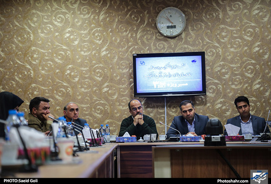نشست خبری مشترک مدیران عامل سازمان های اتوبوسرانی و حمل ونقل و ترافیک /عکس: سعیدگلی / شهرآرا