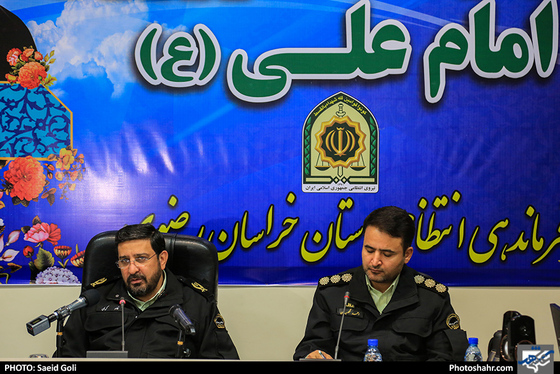 نشست خبری فرمانده انتظامی استان خراسان رضوی /
 عکس: سعید گلی / شهرآرا