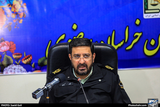 نشست خبری فرمانده انتظامی استان خراسان رضوی /
 عکس: سعید گلی / شهرآرا