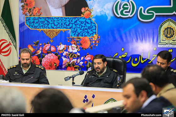 نشست خبری فرمانده انتظامی استان خراسان رضوی /
 عکس: سعید گلی / شهرآرا