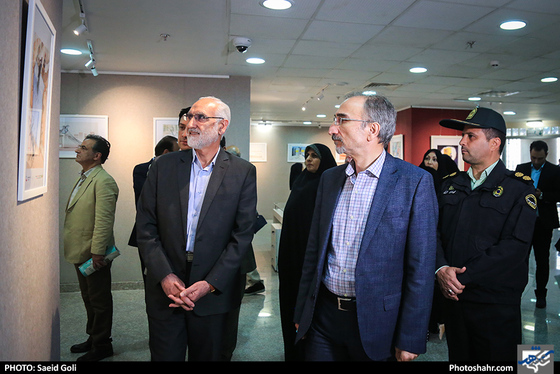  افتتاح نمایشگاه آثار منتخب نخستین جشنواره جهانی کاریکاتور جامعه ایمن / عکس: سعیدگلی / شهرآرا