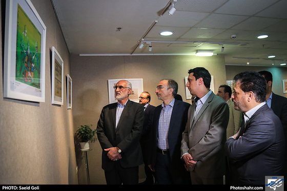  افتتاح نمایشگاه آثار منتخب نخستین جشنواره جهانی کاریکاتور جامعه ایمن / عکس: سعیدگلی / شهرآرا