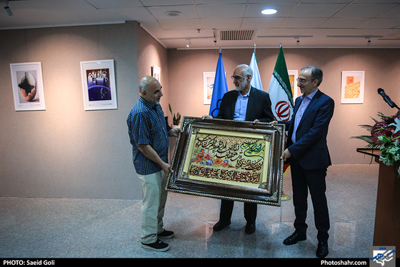  افتتاح نمایشگاه آثار منتخب نخستین جشنواره جهانی کاریکاتور جامعه ایمن / عکس: سعیدگلی / شهرآرا