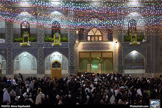 حرم مطهر امام رضا (ع) در نیمه شعبان / عکس: نیما نجف زاده / شهرآرا