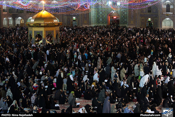 حرم مطهر امام رضا (ع) در نیمه شعبان / عکس: نیما نجف زاده / شهرآرا