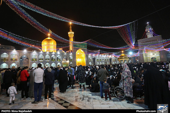حرم مطهر امام رضا (ع) در نیمه شعبان / عکس: نیما نجف زاده / شهرآرا