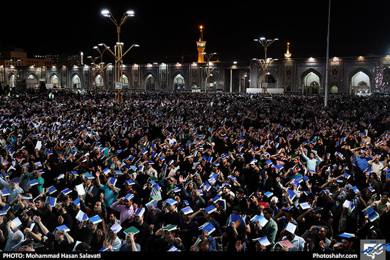 مراسم شب بیست‌ویکم ماه مبارک رمضان در حرم امام رضا (ع) / عکس: محمدحسن صلواتی / شهرآرا