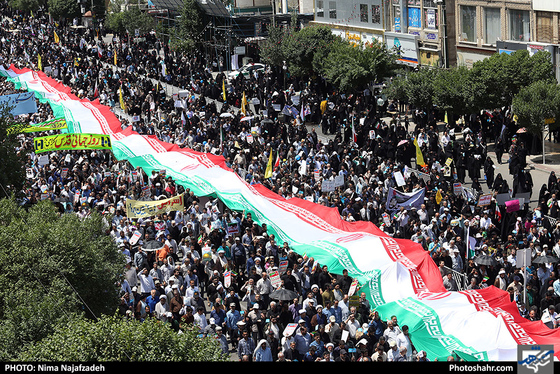 راهپیمایی روز قدس / عکس: نیما نجف زاده / شهرآرا 
