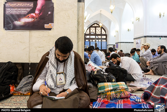 مراسم معنوی اعتکاف در حرم مطهر رضوی / عکس: داود بهگام / شهرآرا