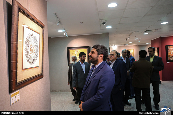 افتتاح نمایشگاه آثار منتخب جشنواره بین المللی امام رضا (ع) / عکس: سعیدگلی/ شهرآرا