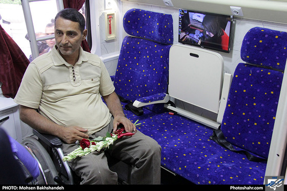 نخستین واگن مخصوص جانبازان و معلولان در شبکه ریلی کشور / عکس: محسن بخشنده / شهرآرا