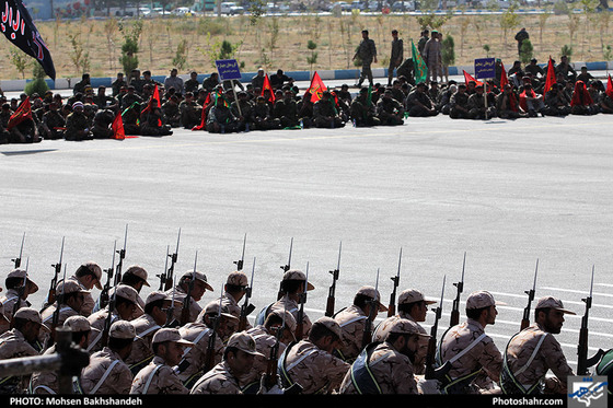 صبحگاه مرکزی رزمایش اقتدار عاشورایی بسیج / عکس:  محسن بخشنده / شهرآرا