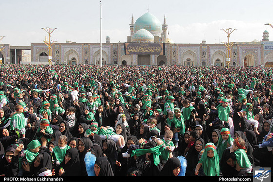 همایش شیرخوارگان حسینی در حرم مطهر رضوی / عکس: محسن بخشنده / شهرآرا