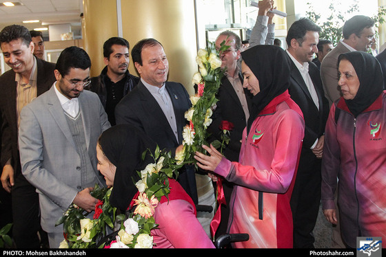 استقبال از مدال آوران خراسانی مسابقات پارا آسیایی جاکارتا / عکس: محسن بخشنده / شهرآرا