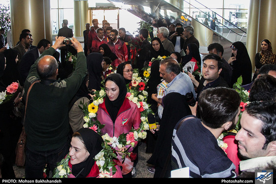 استقبال از مدال آوران خراسانی مسابقات پارا آسیایی جاکارتا / عکس: محسن بخشنده / شهرآرا