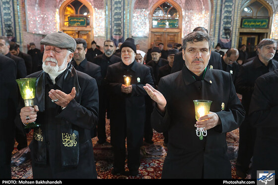 خطبه خوانی شب شهادت امام رضا (ع) / عکس: محسن بخشنده / شهرآرا