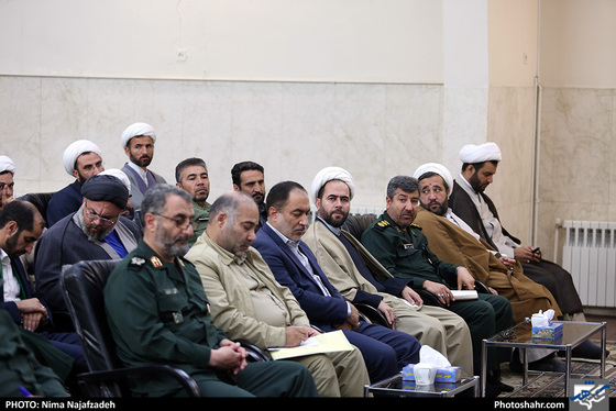 دیدار بسیجیان با آیت‌الله علم‌الهدی / عکس: نیما نجف زاده /شهرآرا